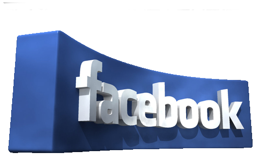 D Facebook logo psd