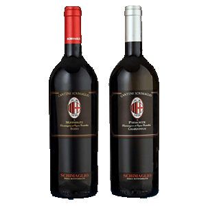 idea regalo bottiglia di vino rosso 75cl per tifoso del Milan a.c per Milanista 